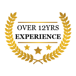 12 years of Experience badge